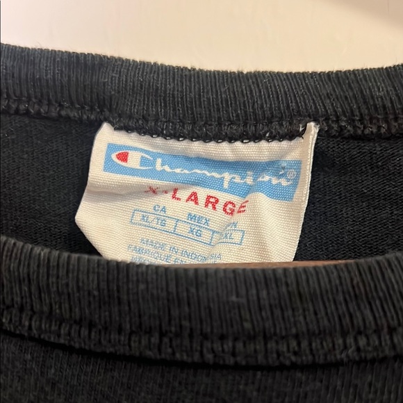 Champion Embroidered Black Short Sleeve Tee, Men’s XL - Picture 5 of 8